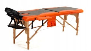 Masažo stalas Bodyfit, 185x60 cm, oranžinis цена и информация | Аксессуары для массажа | pigu.lt