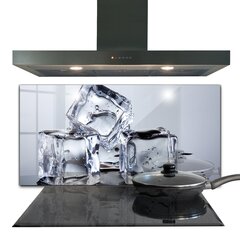 Apsauga nuo purslų stiklo plokštė Ledo kubelių gaiva, 140x70 cm, įvairių spalvų kaina ir informacija | Virtuvės baldų priedai | pigu.lt