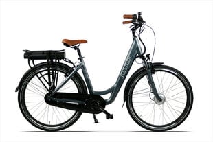 Elektrinis dviratis Wagner Algau 28", pilkas + Dviračio vairo krepšys цена и информация | Электровелосипеды | pigu.lt