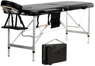 Masažo stalas Bodyfit, 186x60 cm, juodas kaina ir informacija | Masažo reikmenys | pigu.lt