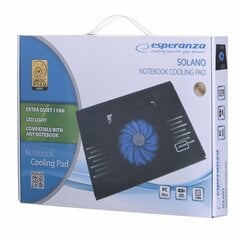 Esperanza EA142 nešiojamojo kompiuterio stovas Juoda kaina ir informacija | Kompiuterių aušinimo ir kiti priedai | pigu.lt