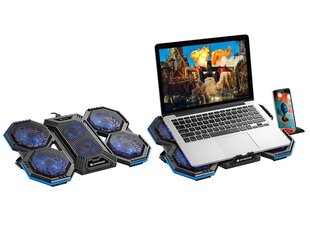 Tracer TRASTA46888 GAMEZONE Transform aušinimo padėklas nešiojamam kompiuteriui 400x270x36 mm (17") 1200 RPM kaina ir informacija | Kompiuterių aušinimo ir kiti priedai | pigu.lt