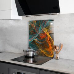 Apsauga nuo purslų stiklo plokštė Modernus modelis, 60x80 cm, įvairių spalvų цена и информация | Комплектующие для кухонной мебели | pigu.lt