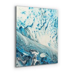 Apsauga nuo purslų stiklo plokštė Jūros banga, 60x80 cm, įvairių spalvų kaina ir informacija | Virtuvės baldų priedai | pigu.lt