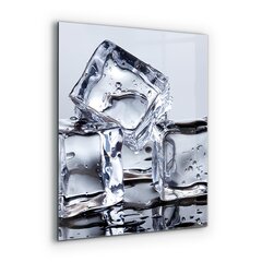 Apsauga nuo purslų stiklo plokštė Ledo kubelių gaiva, 60x80 cm, įvairių spalvų цена и информация | Комплектующие для кухонной мебели | pigu.lt