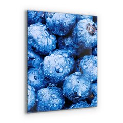 Apsauga nuo purslų stiklo plokštė Prinokusios mėlynės Uogos, 60x80 cm, įvairių spalvų kaina ir informacija | Virtuvės baldų priedai | pigu.lt