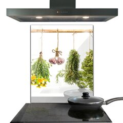 Apsauga nuo purslų stiklo plokštė Džiovintos žolės Žolinis vaistas, 60x80 cm, įvairių spalvų kaina ir informacija | Virtuvės baldų priedai | pigu.lt