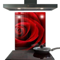Apsauga nuo purslų stiklo plokštė Raudonos rožės meilė, 60x80 cm, įvairių spalvų kaina ir informacija | Virtuvės baldų priedai | pigu.lt