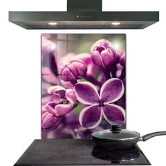 Apsauga nuo purslų stiklo plokštė Rožinės lelijos natūralus grožis, 60x80 cm, įvairių spalvų kaina ir informacija | Virtuvės baldų priedai | pigu.lt