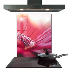 Apsauga nuo purslų stiklo plokštė Rožinių gėlių gamtos detalės, 60x80 cm, įvairių spalvų kaina ir informacija | Virtuvės baldų priedai | pigu.lt