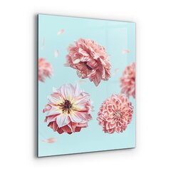 Apsauga nuo purslų stiklo plokštė Gėlių sudėtis iš oro, 60x80 cm, įvairių spalvų kaina ir informacija | Virtuvės baldų priedai | pigu.lt