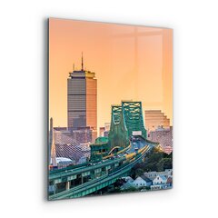 Apsauga nuo purslų stiklo plokštė Bostono architektūra, 60x80 cm, įvairių spalvų kaina ir informacija | Virtuvės baldų priedai | pigu.lt