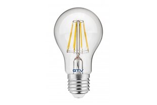 Лампа светодиодная A60, FILAMENT, 3000K, E27, 8,0W, AC220-240V, 360°, 880lm, 70mA цена и информация | Электрические лампы | pigu.lt