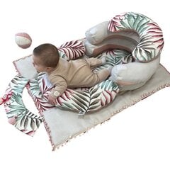 Foteliukas Lapai su žaidimų kilimėliu 75x95 cm, įvairių spalvų цена и информация | Детские диваны, кресла | pigu.lt