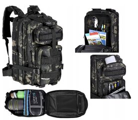 Рюкзак военный тактический Nils, 30л, черный/зеленый цена и информация | Рюкзаки и сумки | pigu.lt