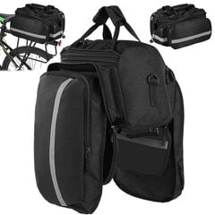 Dviračio bagažinės krepšys Vis Tiek VT14335, juodas kaina ir informacija | Kiti dviračių priedai ir aksesuarai | pigu.lt