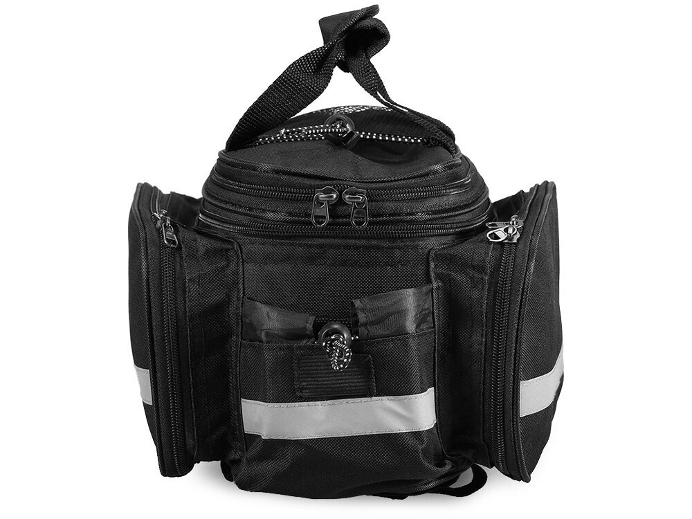 Dviračio bagažinės krepšys Vis Tiek VT14335, juodas цена и информация | Kiti dviračių priedai ir aksesuarai | pigu.lt