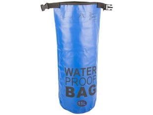 Водонепроницаемая сумка VT01877_N синяя 15л цена и информация | Непромокаемые мешки, чехлы, дождевики | pigu.lt