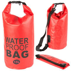 Водонепроницаемая сумка VT01877_CZE красная 15л цена и информация | Непромокаемые мешки, чехлы, дождевики | pigu.lt