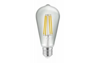 Лампа светодиодная ST64, FILAMENT, 3000K, E27, 6,0W, AC220-240V, 360°, 600lm, 52mA цена и информация | Электрические лампы | pigu.lt