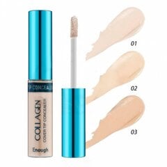 Drėkinamasis korektorius su kolagenu Enough Collagen Cover Tip Concealer #01, 9 g kaina ir informacija | Makiažo pagrindai, pudros | pigu.lt