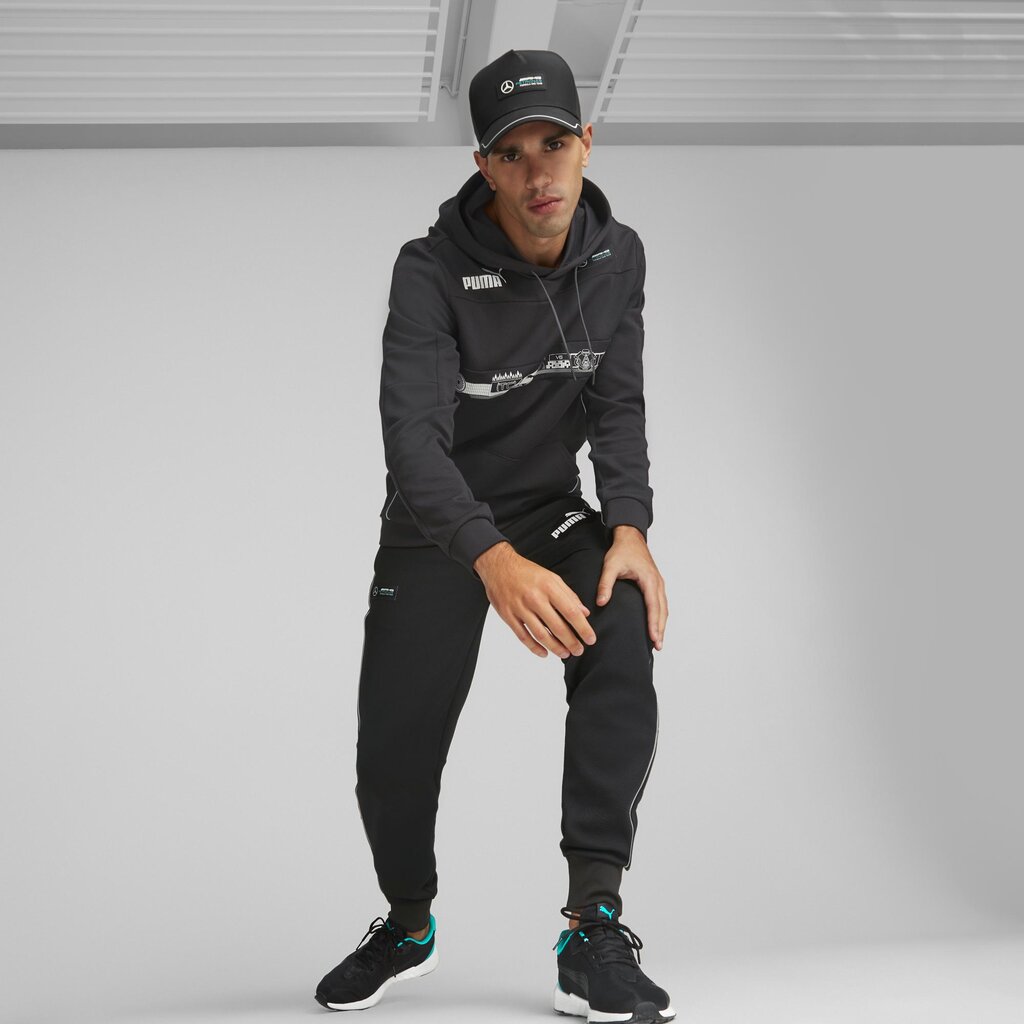 PUMA juodos spalvos laisvalaikio kepurė vyrams MAPF1 BB Cap PUMA Black - 02448501 цена и информация | Vyriški šalikai, kepurės, pirštinės | pigu.lt