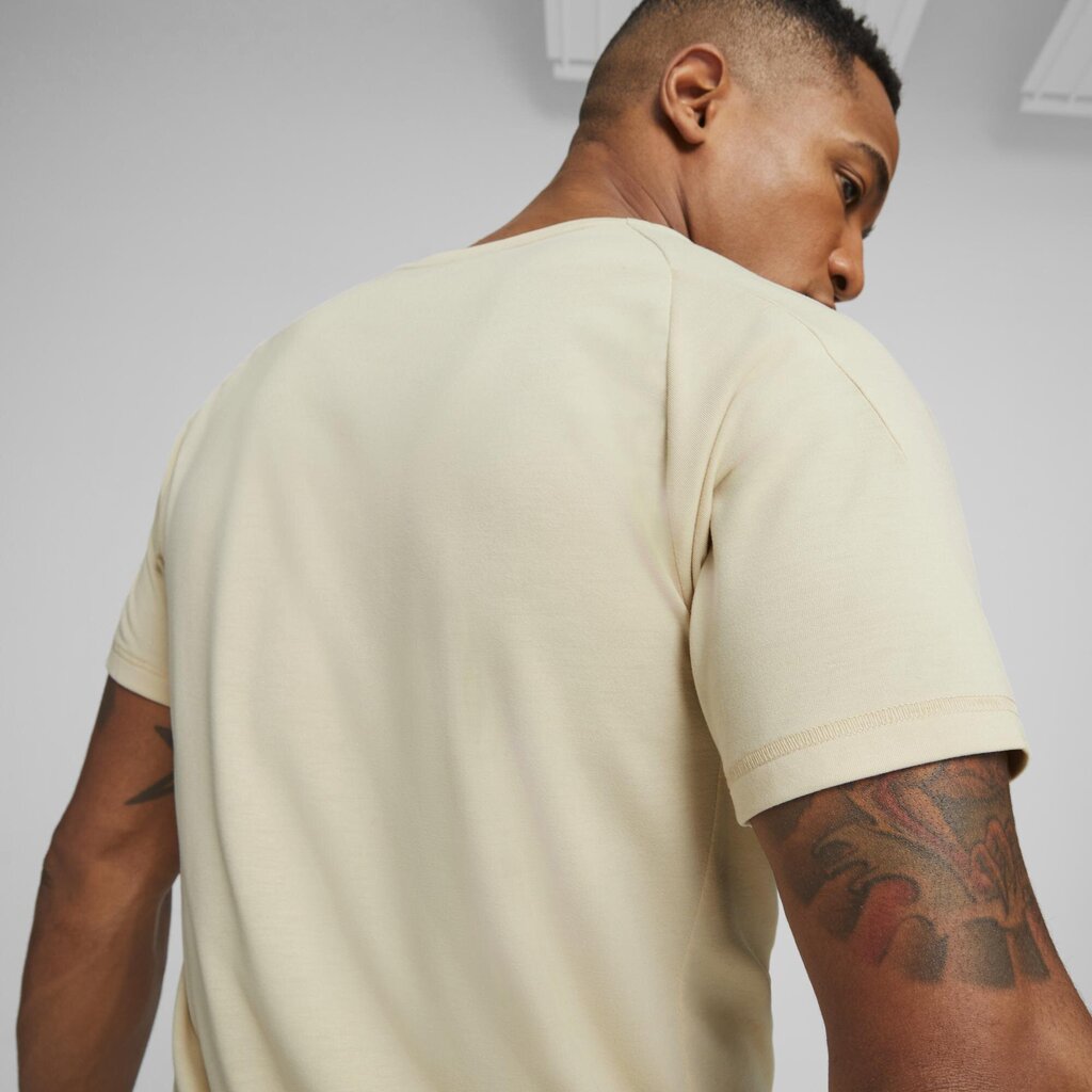 Marškinėliai vyrams Puma, smėlio spalvos kaina ir informacija | Vyriški marškinėliai | pigu.lt