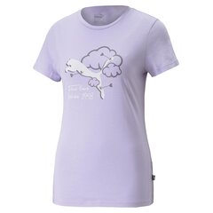 Marškinėliai moterims Puma, violetiniai kaina ir informacija | Marškinėliai moterims | pigu.lt