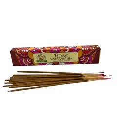 Smilkalų lazdelės Namaste India Rose Vanilla Mandala Masala, 15 g kaina ir informacija | Namų kvapai | pigu.lt