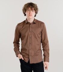 Мужская рубашка Espada, коричневый цена и информация | Мужские рубашки | pigu.lt