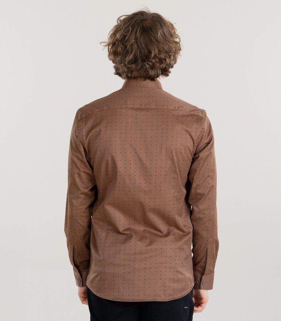 Marškiniai vyrams Espada, rudi kaina ir informacija | Vyriški marškiniai | pigu.lt