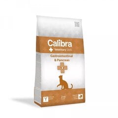 Calibra Veterinary Diets Gastrointestinal & Pancreas suaugusioms katėms su lašiša, 2 kg цена и информация | Сухой корм для кошек | pigu.lt