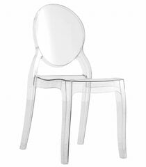 2-ių kėdžių komplektas Oskar Sofia, skaidrus kaina ir informacija | Virtuvės ir valgomojo kėdės | pigu.lt