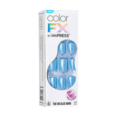 Dirbtiniai nagai ImPRESS Color FX Meta, 30 vnt. kaina ir informacija | Manikiūro, pedikiūro priemonės | pigu.lt