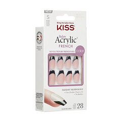 Искусственные ногти Kiss Salon Acrylic French Flame, 28 шт. цена и информация | Книпсер для ногтей NGHIA EXPORT NC-03  | pigu.lt