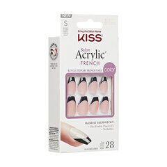 Dirbtiniai nagai Kiss Salon Acrylic French Flame, 28 vnt. kaina ir informacija | Manikiūro, pedikiūro priemonės | pigu.lt