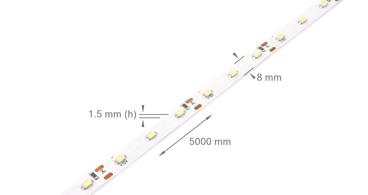 LED juosta 12V 3528 300LED, 5m IP20 kaina ir informacija | LED juostos | pigu.lt