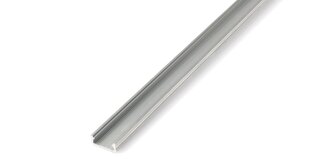 Алюминиевый профиль D для LED лент - необработанное серебро - 1 м цена и информация | Светодиодные ленты | pigu.lt