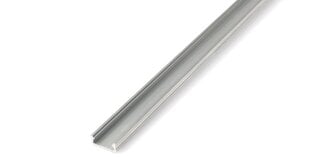 Aliuminio profilis D LED juostelėms - neapdorotas sidabrinis - 1 m kaina ir informacija | LED juostos | pigu.lt