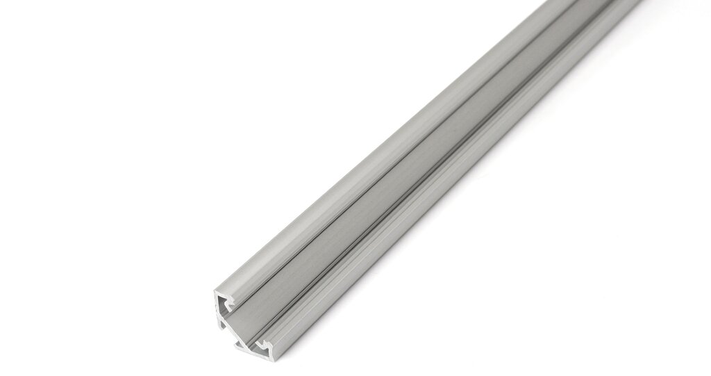Aliuminio profilis C LED juostelėms - neapdorotas sidabrinis - 1 m цена и информация | LED juostos | pigu.lt