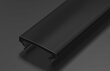 Aukštas Pmmajuodos spalvos aliuminio profilio gaubtas - 2 m czarny kaina ir informacija | LED juostos | pigu.lt