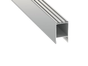 iClaroi aliuminio profilis LED juostelėms - sidabrinis anoduotas - 1 m Srebrny kaina ir informacija | LED juostos | pigu.lt