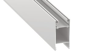 Aliuminio profilis Dulio LED juostelėms - Baltai lakuotas - 1 m Biały kaina ir informacija | LED juostos | pigu.lt