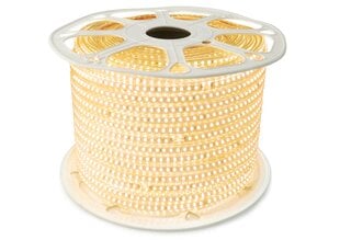 Светодиодная лента 230V | 2835 | 120LED | 1m | IP68 | 12W | Теплый белый (3000K) цена и информация | Светодиодные ленты | pigu.lt