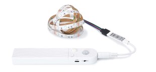 Комплект светодиодных лент 5V 1м - RGB + драйвер с датчиком движения и сумерек для батареек AAA цена и информация | Светодиодные ленты | pigu.lt