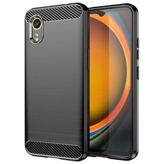 „Carbon“ твердый силиконовый чехол (TPU) - черный (Galaxy Xcover 7) цена и информация | Чехлы для телефонов | pigu.lt