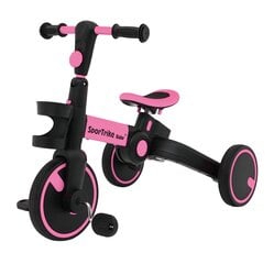 Triratukas Happy Bike 3in1 Sportrike, rožinis kaina ir informacija | Triratukai | pigu.lt