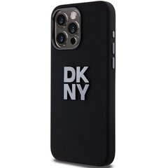 DKNY DKHCP15LSMCBSK iPhone 15 Pro 6.1" czarny|black hardcase Liquid Silicone Metal Logo цена и информация | Чехлы для телефонов | pigu.lt
