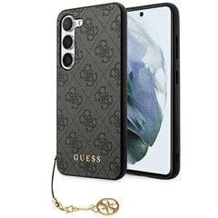 Guess GUOHCSA55G4GFGR A55 A556 czarny|black hardcase 4G Metal Gold Logo цена и информация | Чехлы для телефонов | pigu.lt