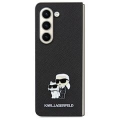 Karl Lagerfeld Saffiano Karl & Choupette Pin Hardcase kaina ir informacija | Telefono dėklai | pigu.lt